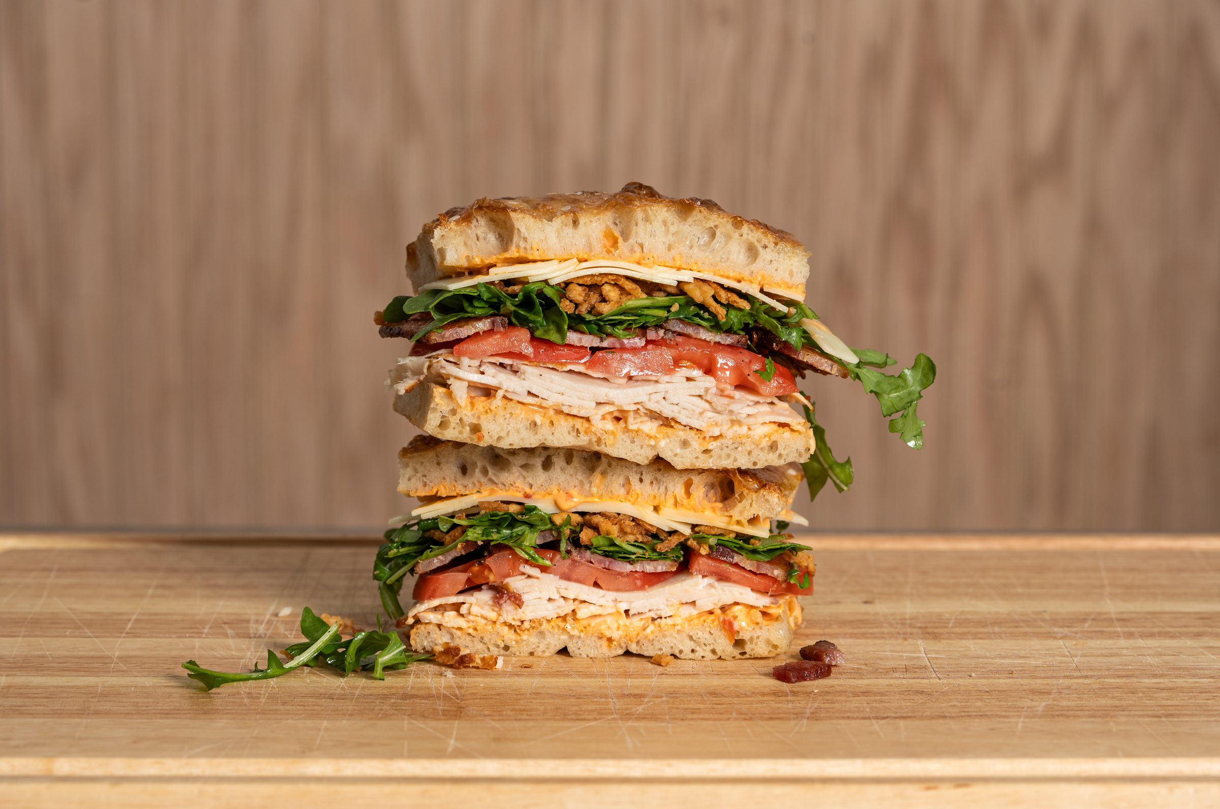 The Fire Drill sandwich cross-section