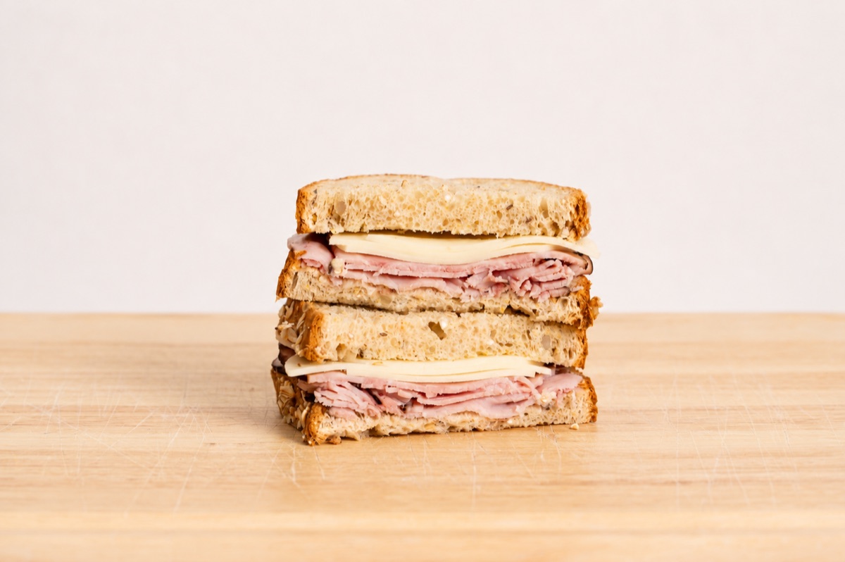 Kids ham and provolone sandwich on bread of choice
